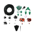 Kit complet irigare prin picurare si pulverizare cu furtun 41m, temporizator, duze, conectori, tije de fixare 147 piese
