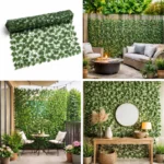 Gard viu artificial verde decorativ cu frunze iedera 300x100cm