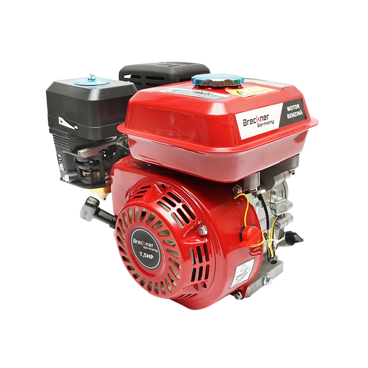 Motor pe benzina 7.5CP, 4 timpi, ax canelat 20mm pornire sfoara Breckner Germany 1 Motor pe benzina 7.5CP, 4 timpi, ax canelat 20mm pornire sfoara Breckner Germany - imagine 1