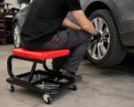 Scaun mobil atelier mecanic auto cu spatiu depozitare Breckner Germany - imagine 2