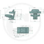 Scaun tractor reglabil universal Granit Parts Germania (copie) - imagine 2