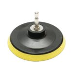 Set perii rotative pentru curatare si polisare cu bormasina 50mm, 90mm, 100mm, bureti polisare, pad-uri abrazive, suport Velcro, prelungitor, prindere 1/4 inch, 12 piese Breckner Germany - imagine 2
