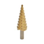 Burghiu conic in 9 trepte 4-20mm din otel 4241 HSS pentru metal, aluminiu, lemn, plastic, alama Cod: DISPN71