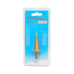 Burghiu conic in 9 trepte 4-20mm din otel 4241 HSS pentru metal, aluminiu, lemn, plastic, alama Cod: DISPN71