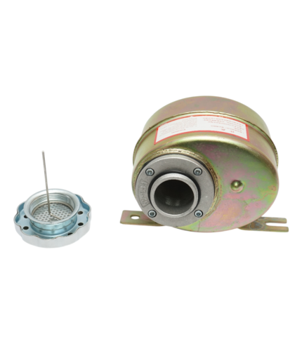 Rezervor ulei servodirectie metalic cu element filtrant, filtru sita incorporat, racord fi 16
