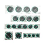 Set 20 petice vulcanizare rotunde 25mm, 32mm, 42mm, 50mm + 1 tub adeziv 20ml pentru camere de aer Michel - imagine 6