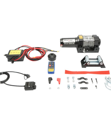 Troliu electric cu telecomanda 12V, 1,6T (3000lbs) cablu otel 5x11m, solenoid 100A